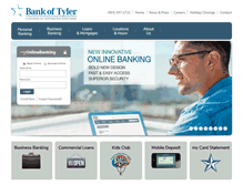 Tablet Screenshot of bankoftyler.com